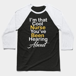 Nurse Baseball T-Shirt